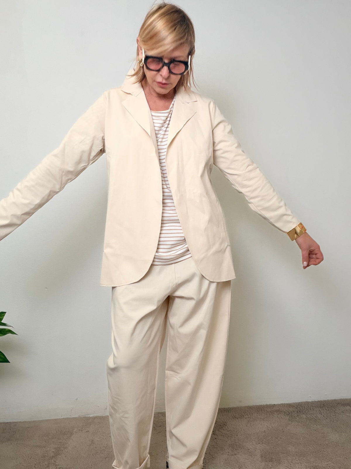 Giacca in Punto Milano – Chic rilassato con anima comfy ✨