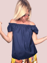 Camicia Off-Shoulder con Maniche a Palloncino