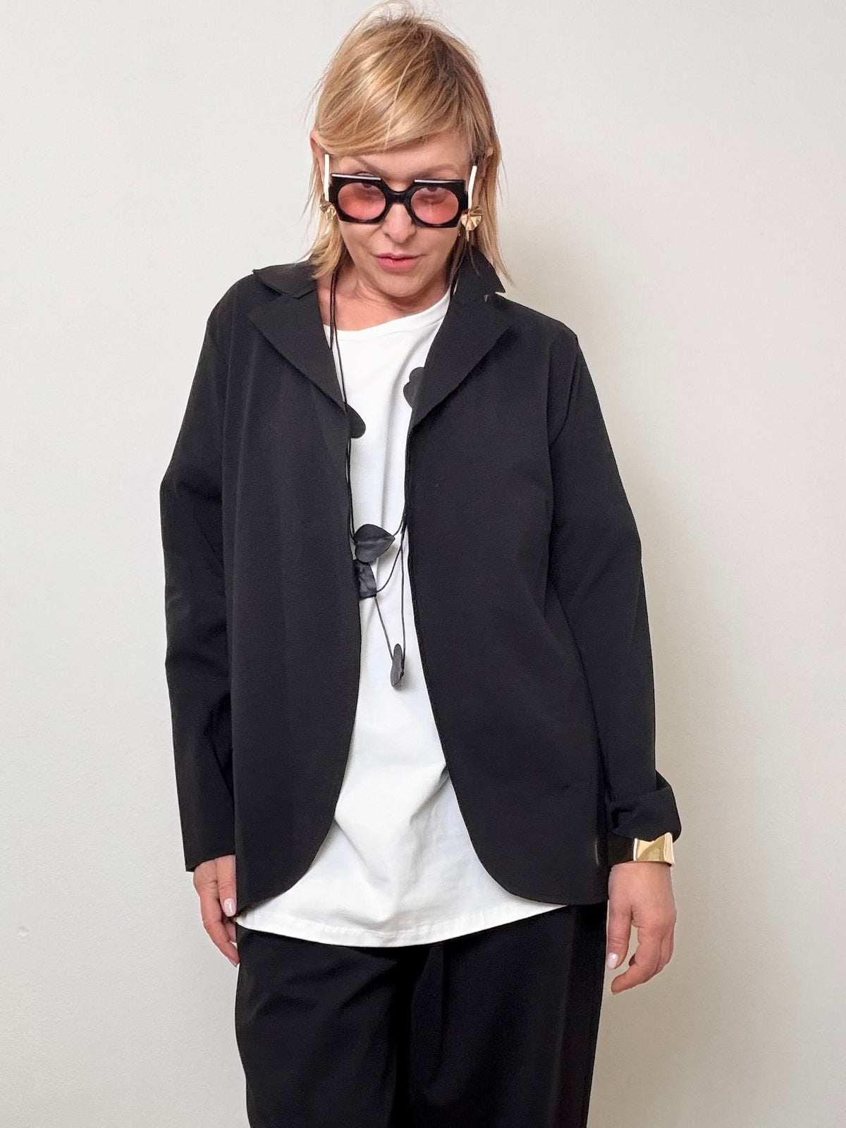 Giacca in Punto Milano – Chic rilassato con anima comfy ✨