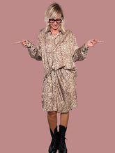 Abito-camicia stampa animalier