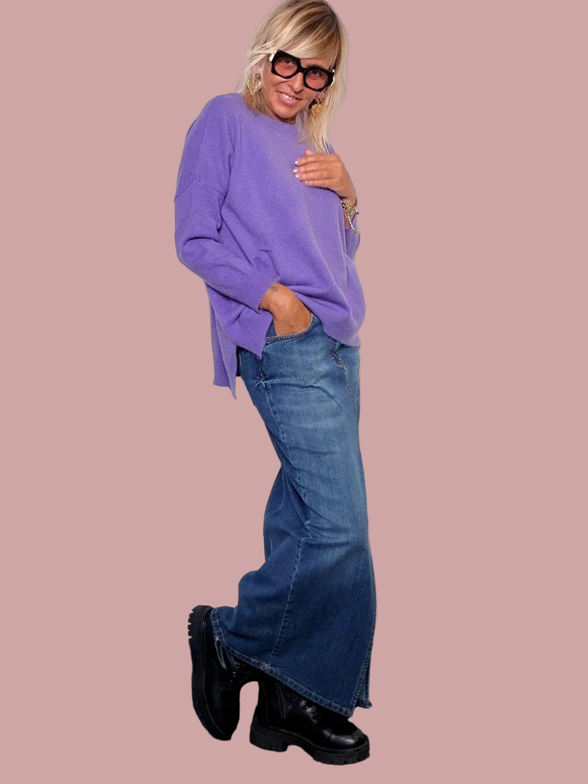 Gonna lunga in denim Deja Vu