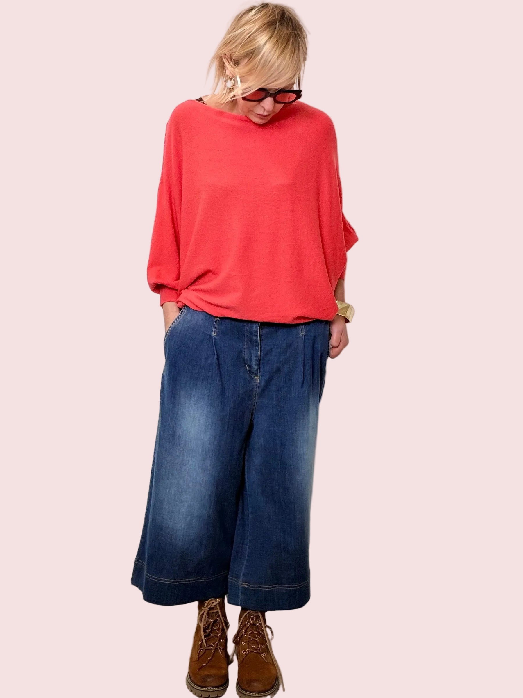 Bermuda Over in Denim – Cool & Comfy