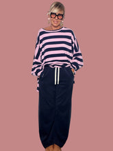 Pantalone donna Female blu navy con coulisse e tasche laterali