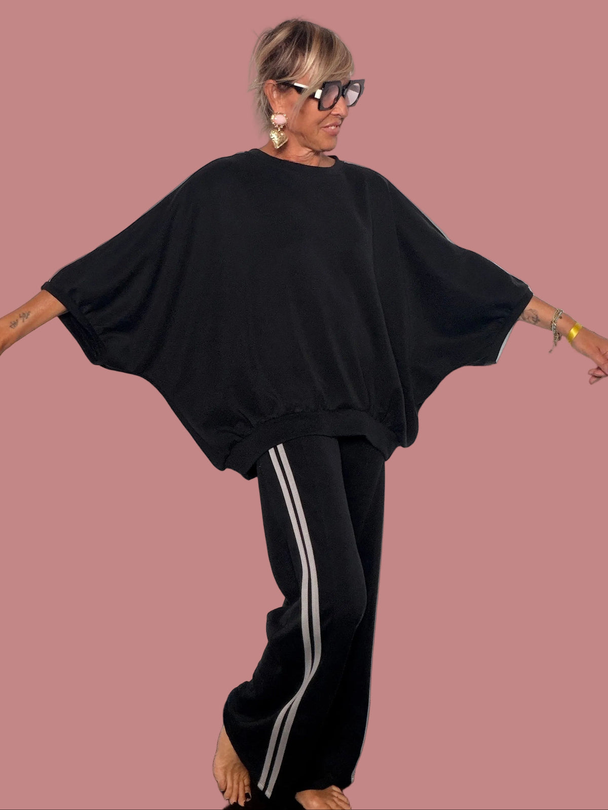 Completo Oversize con Bande Laterali Female