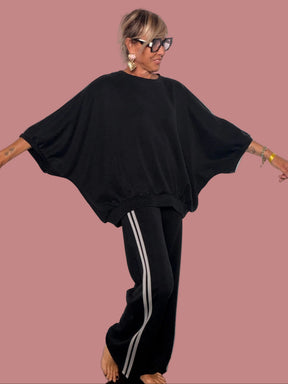 Maglia Oversize con Bande Laterali Female