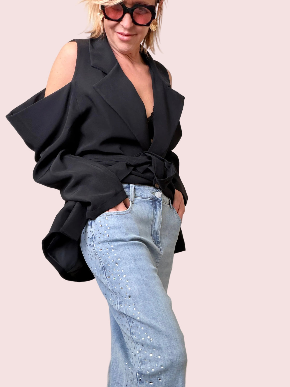 Jeans Over con Strass – Glam Relax