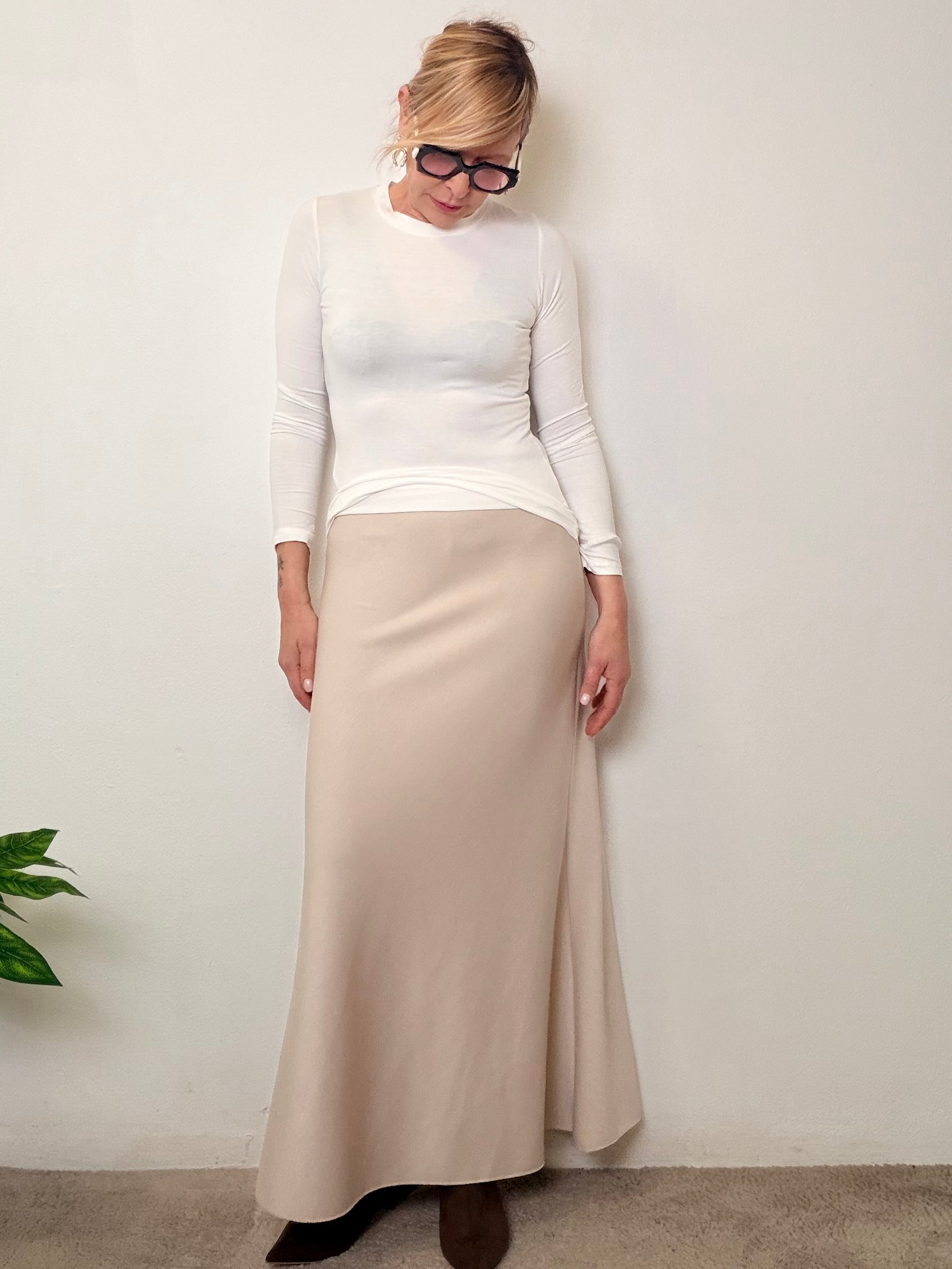 Gonna in Felpa Minimal Chic