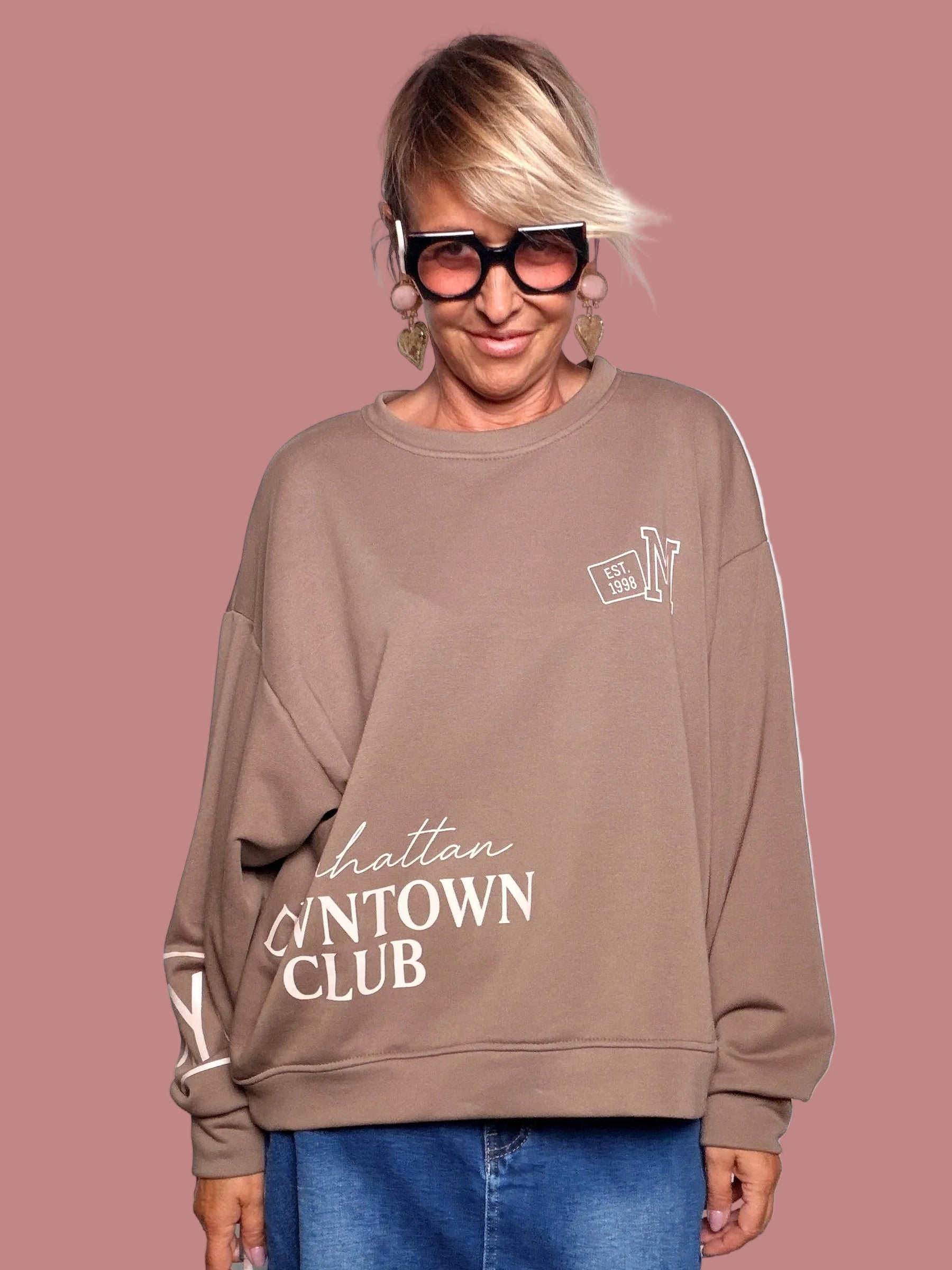 Felpa Over Downtown Club
