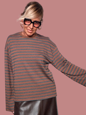 Maglia Over a Righe