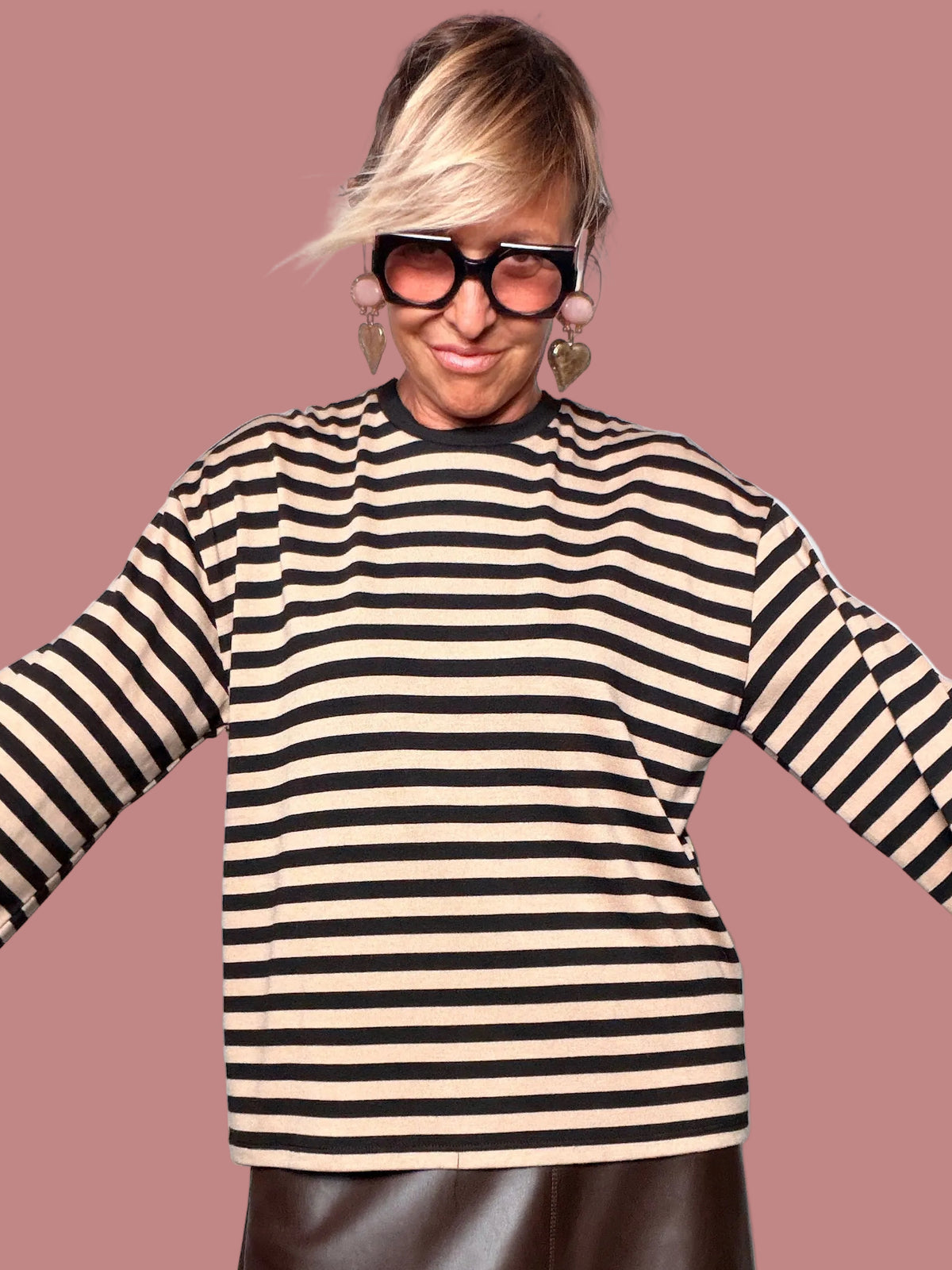 Maglia Over a Righe