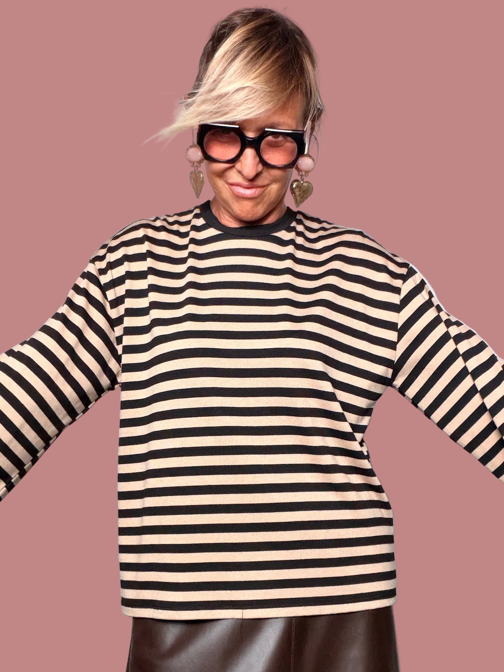Maglia Over a Righe
