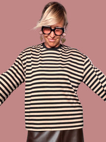 Maglia Over a Righe