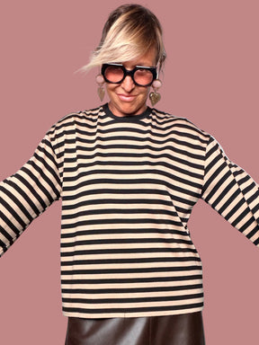 Maglia Over a Righe