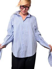 Camicia Over a Righe Chic