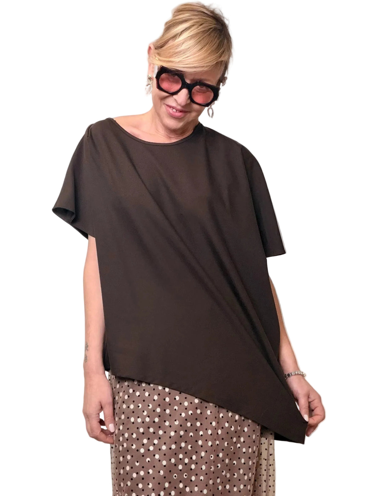 Maglia Over Asimmetrica Chic