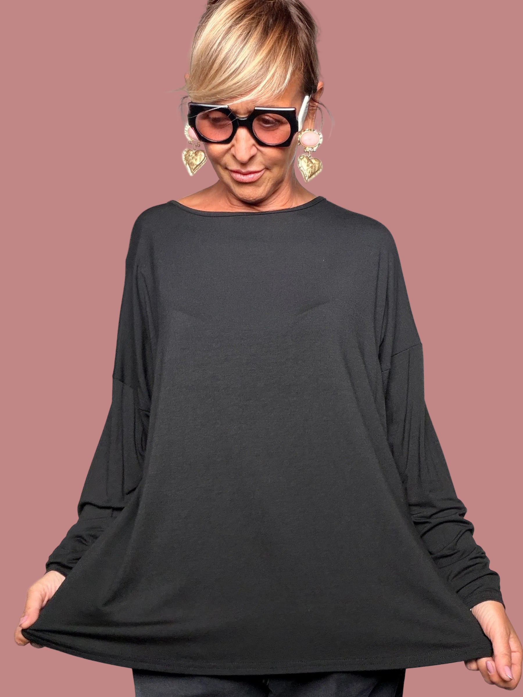 Maglia Over con Bugia sul Dietro