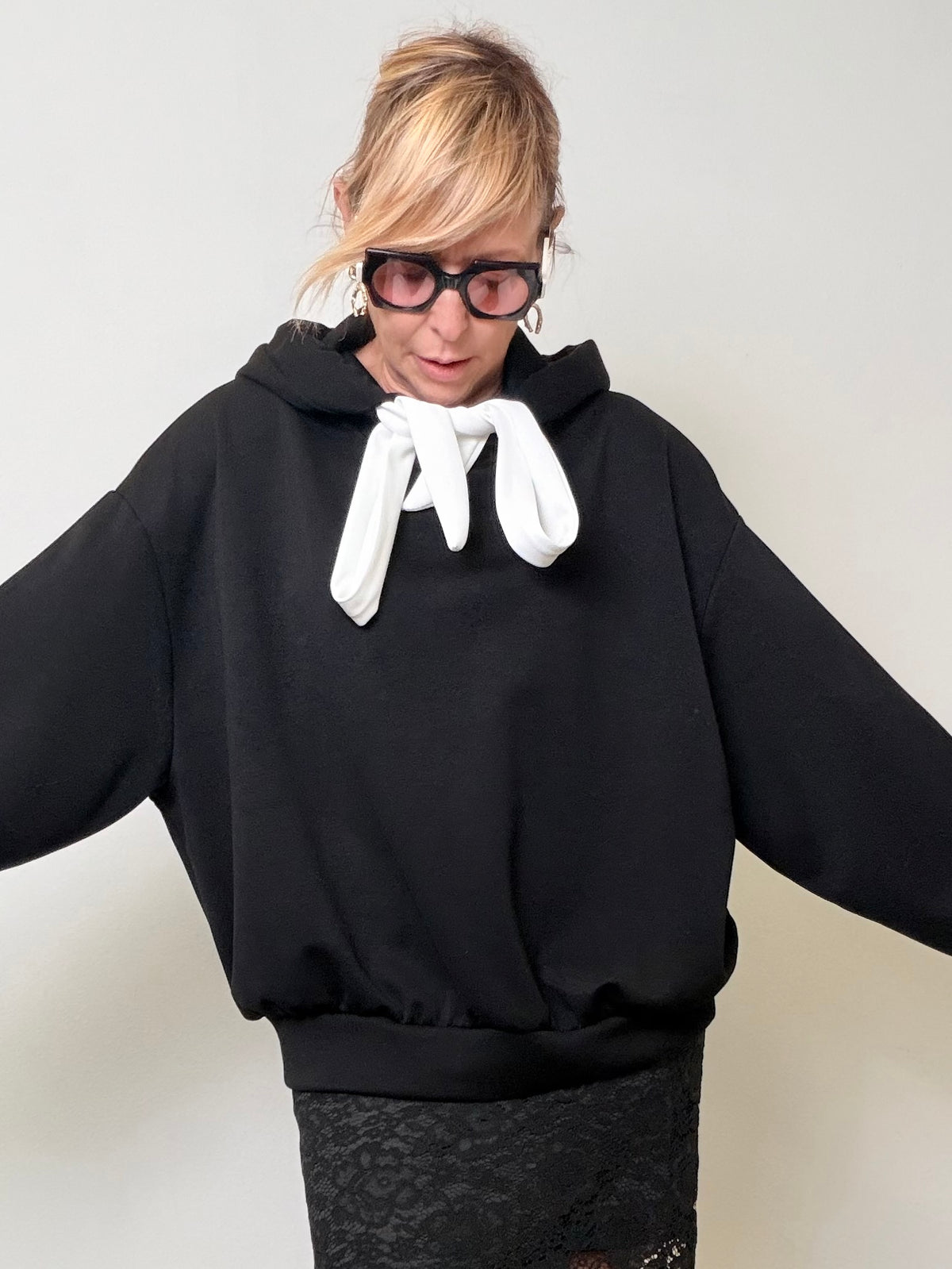 Felpa Chic con Fiocco