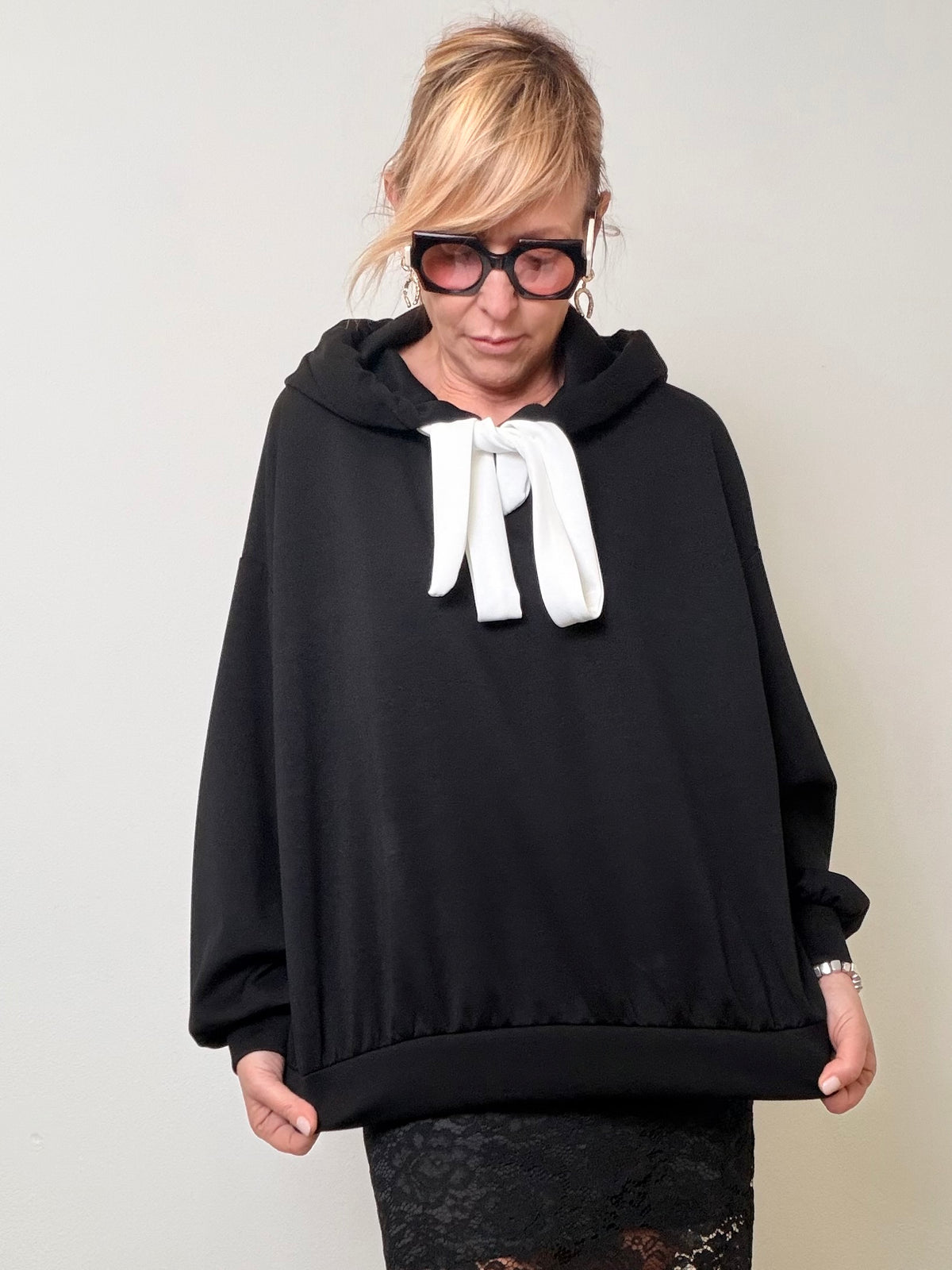 Felpa Chic con Fiocco