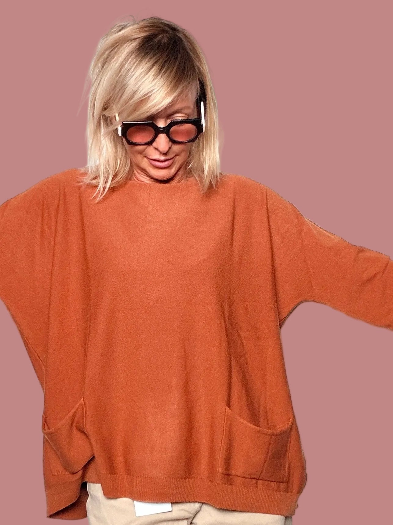 Maglia Over con Tasche