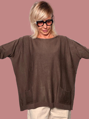 Maglia Over con Tasche
