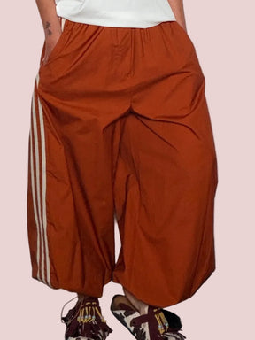 Pantalone Palazzo Terracotta – Vita Elastica e Coulisse alla Caviglia