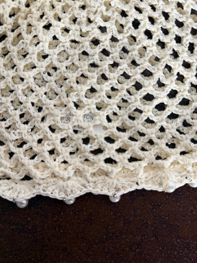Cappello Cuffia Rete con Paillettes e Perle