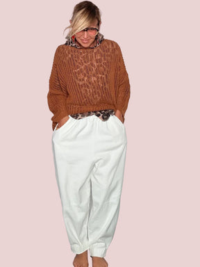 PANTALONE JEANS SBIANCATO