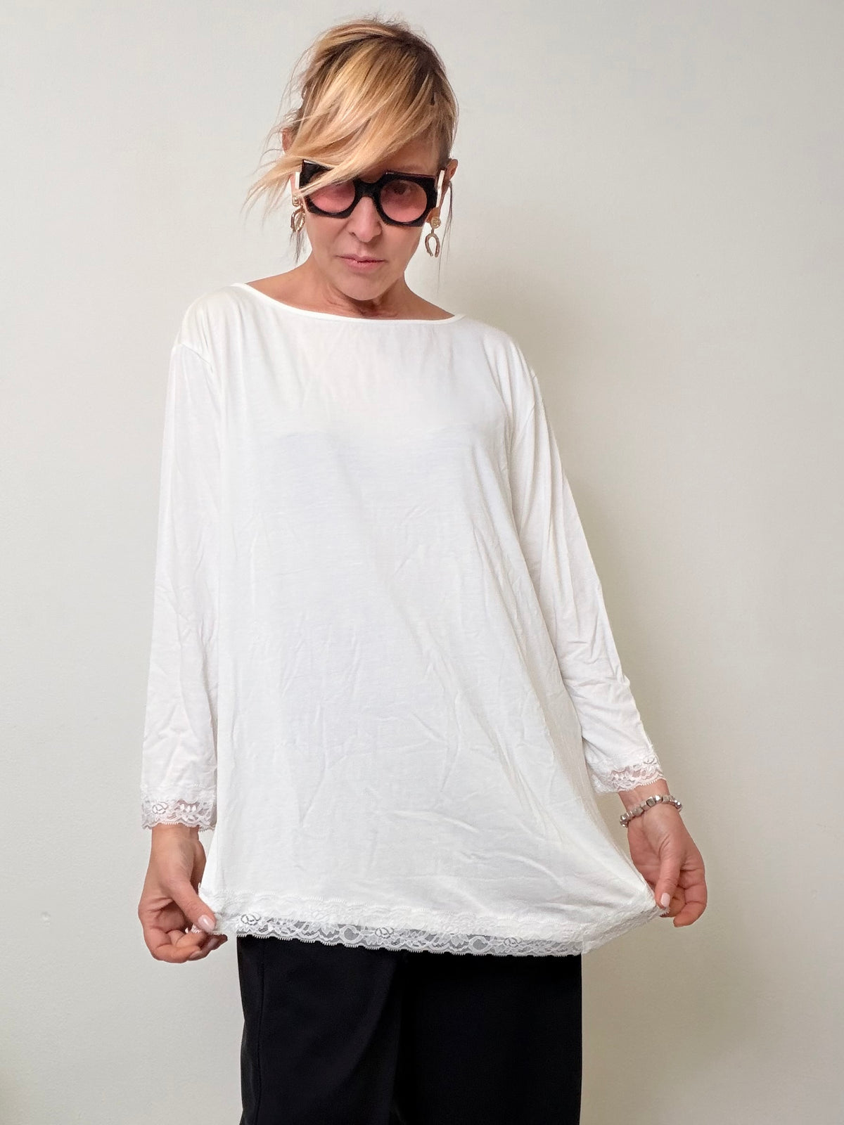 Maglia Over Romantic Chic