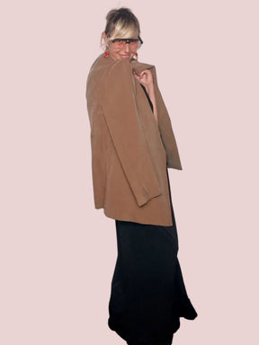 Abito Lungo Drappeggiato con Scollo a V
