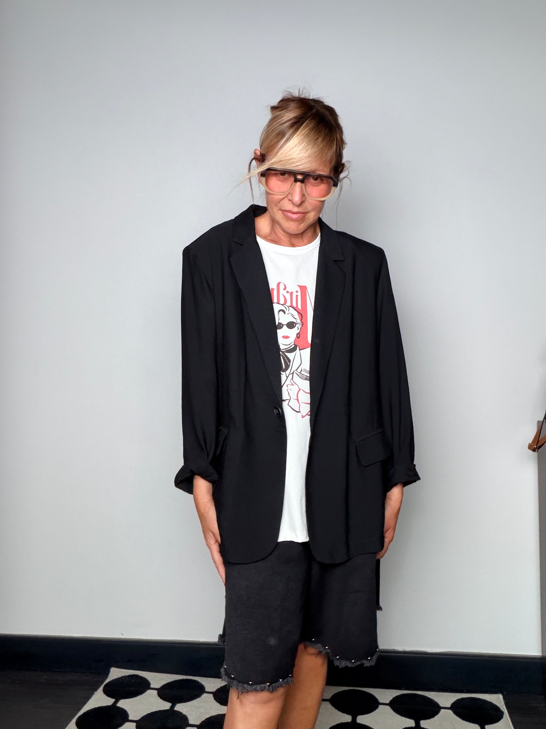 Giacca Oversize Manica Risvolto