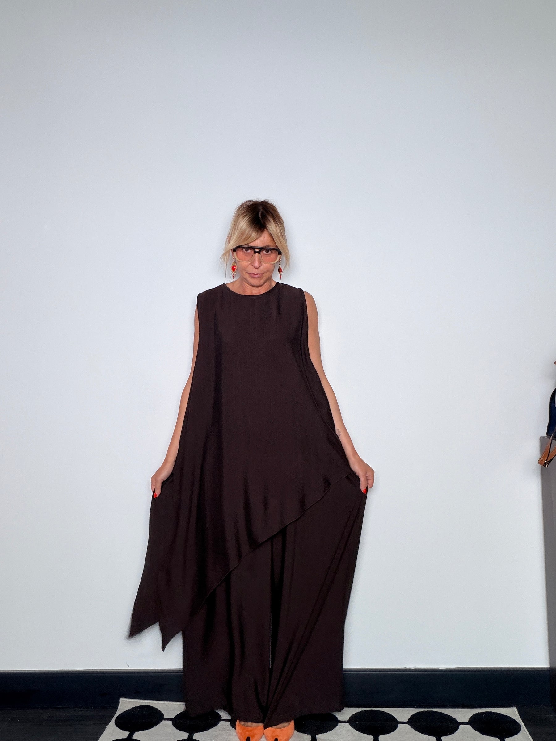 Completo Viscosa Tunica e Pantalone Palazzo