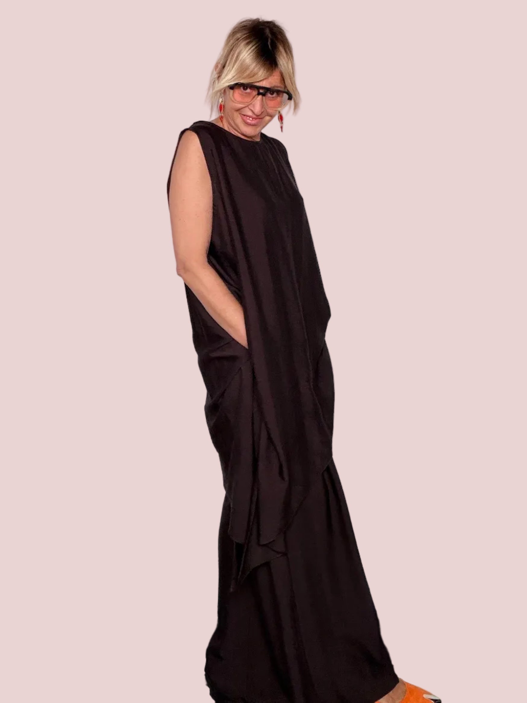 Completo Viscosa Tunica e Pantalone Palazzo