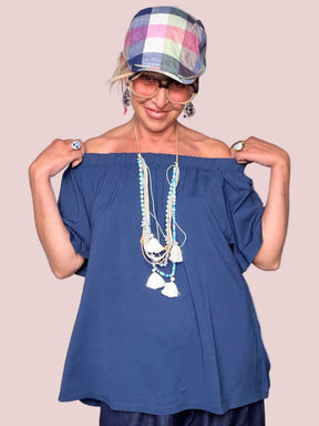 Top Off-Shoulder Oversize in Chiffon