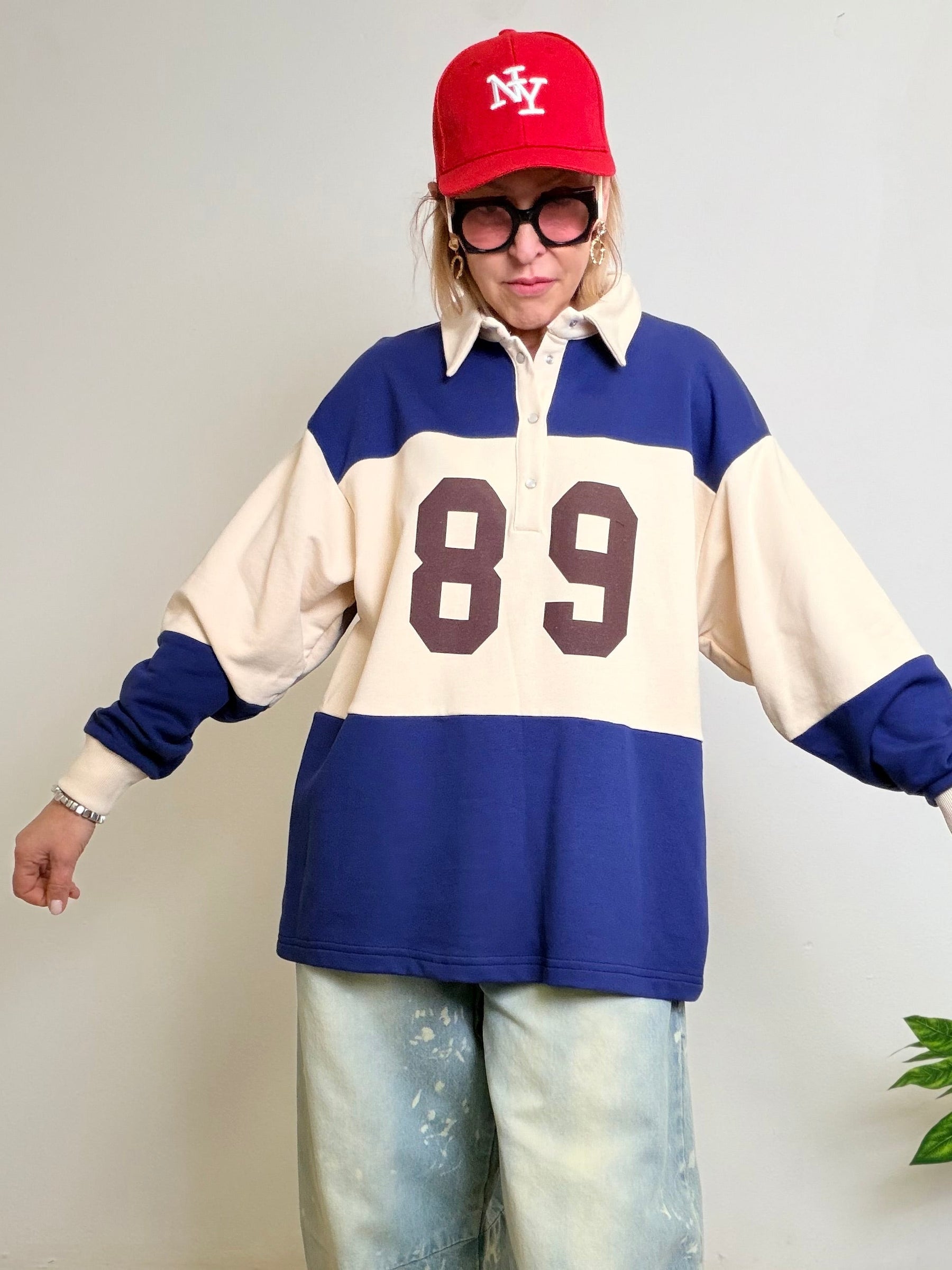 Polo Over Stile College con Numero