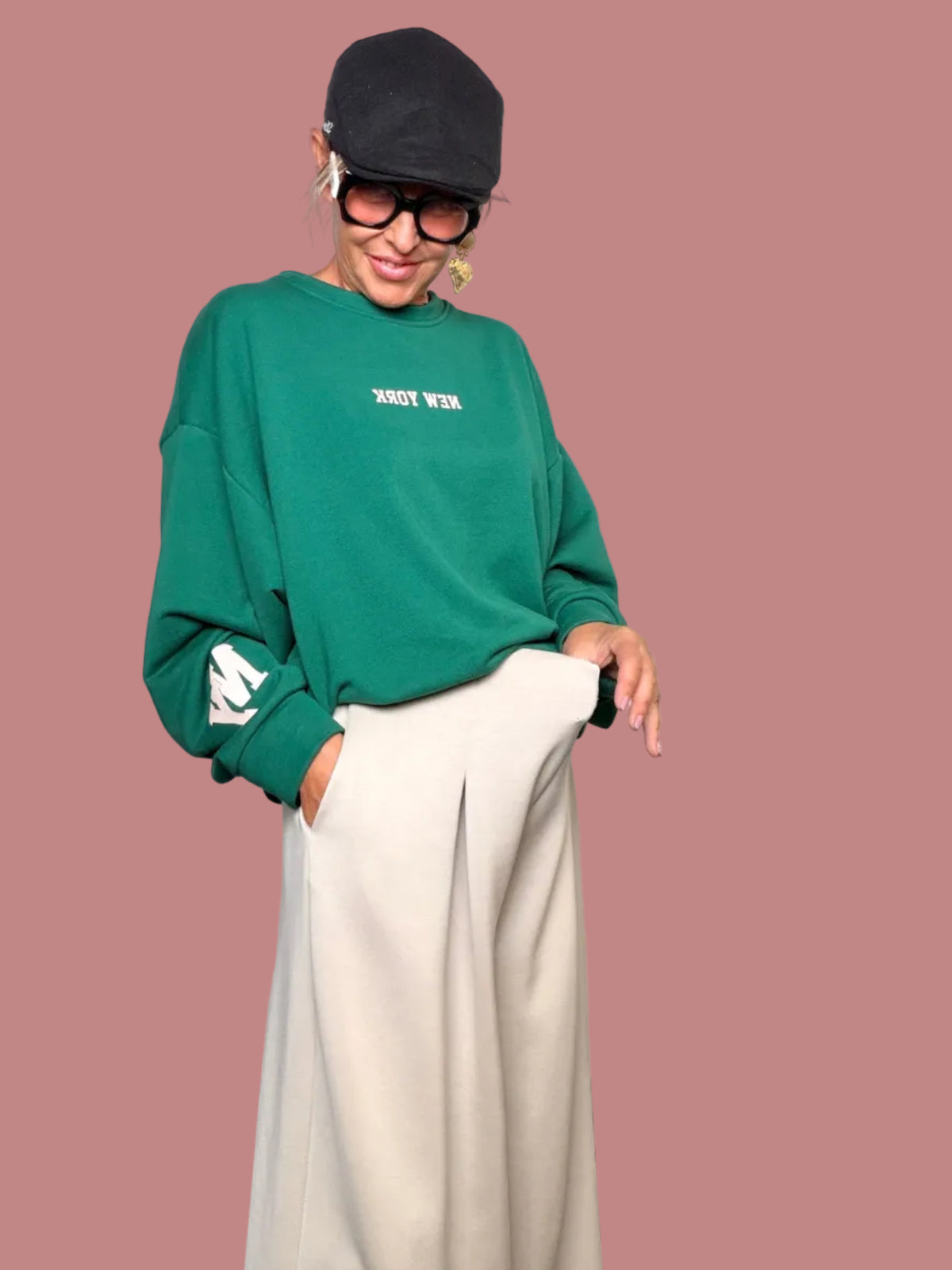 Pantalone in modal con pence