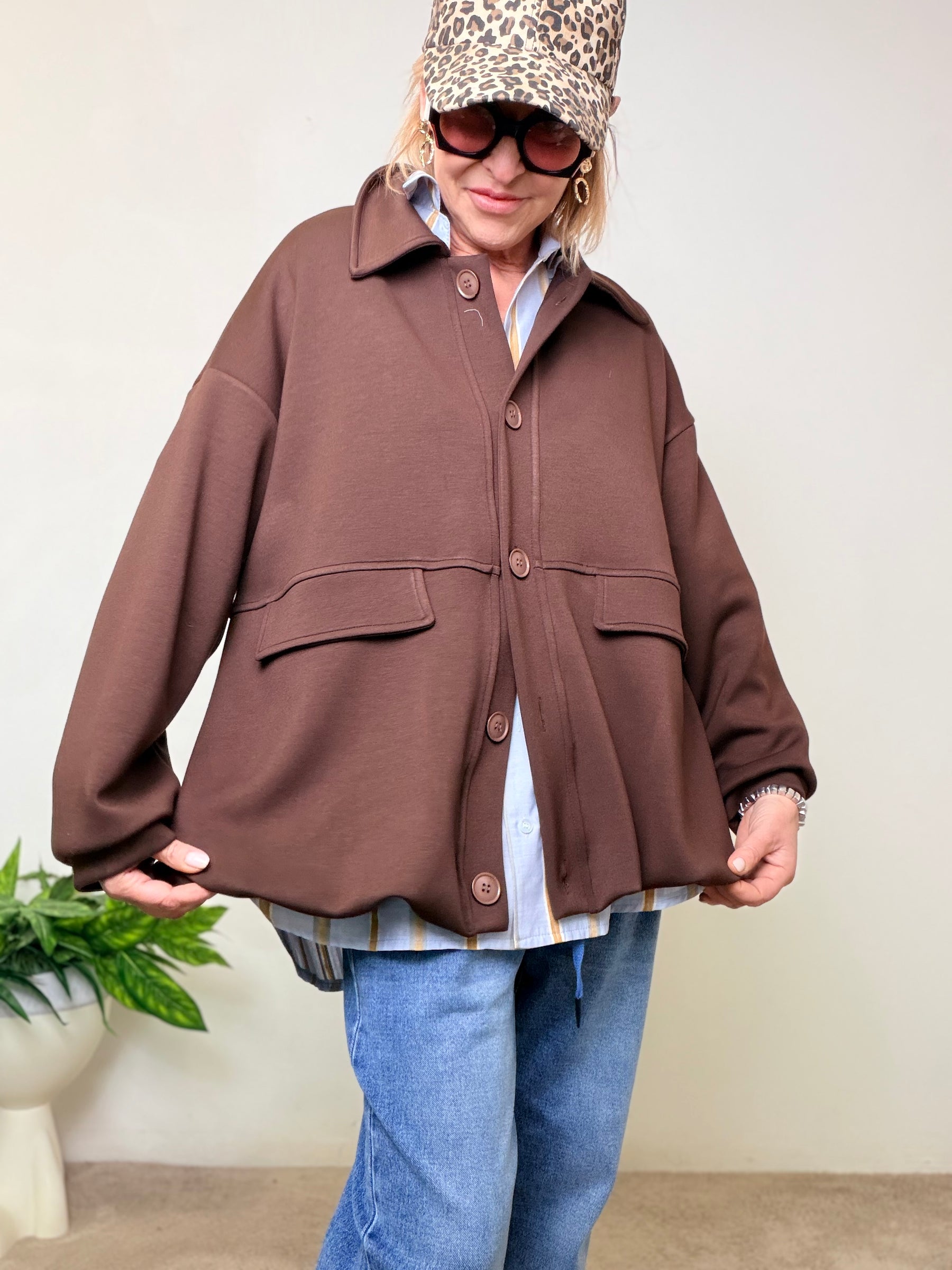 Giacca Over in Modal Soft Touch