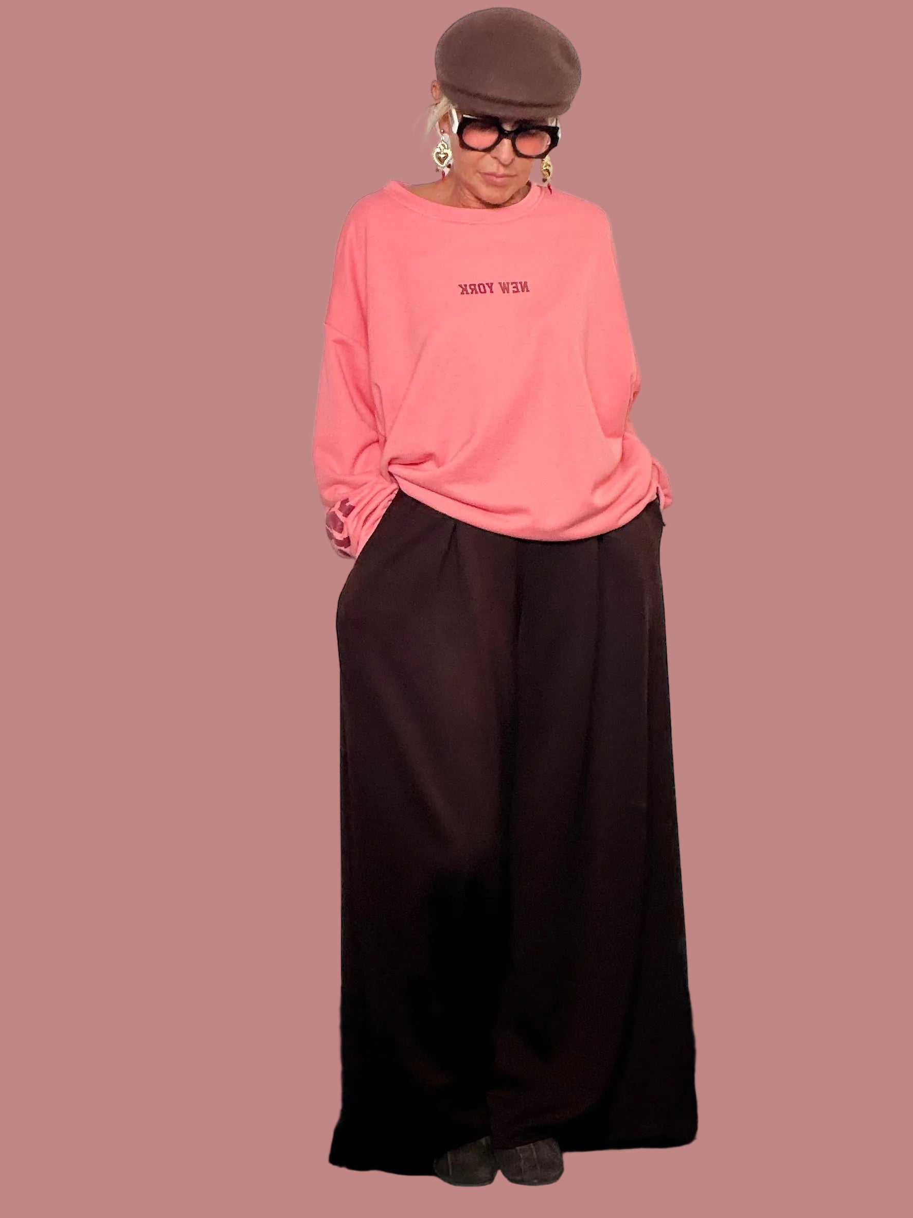 Pantalone in modal con pence