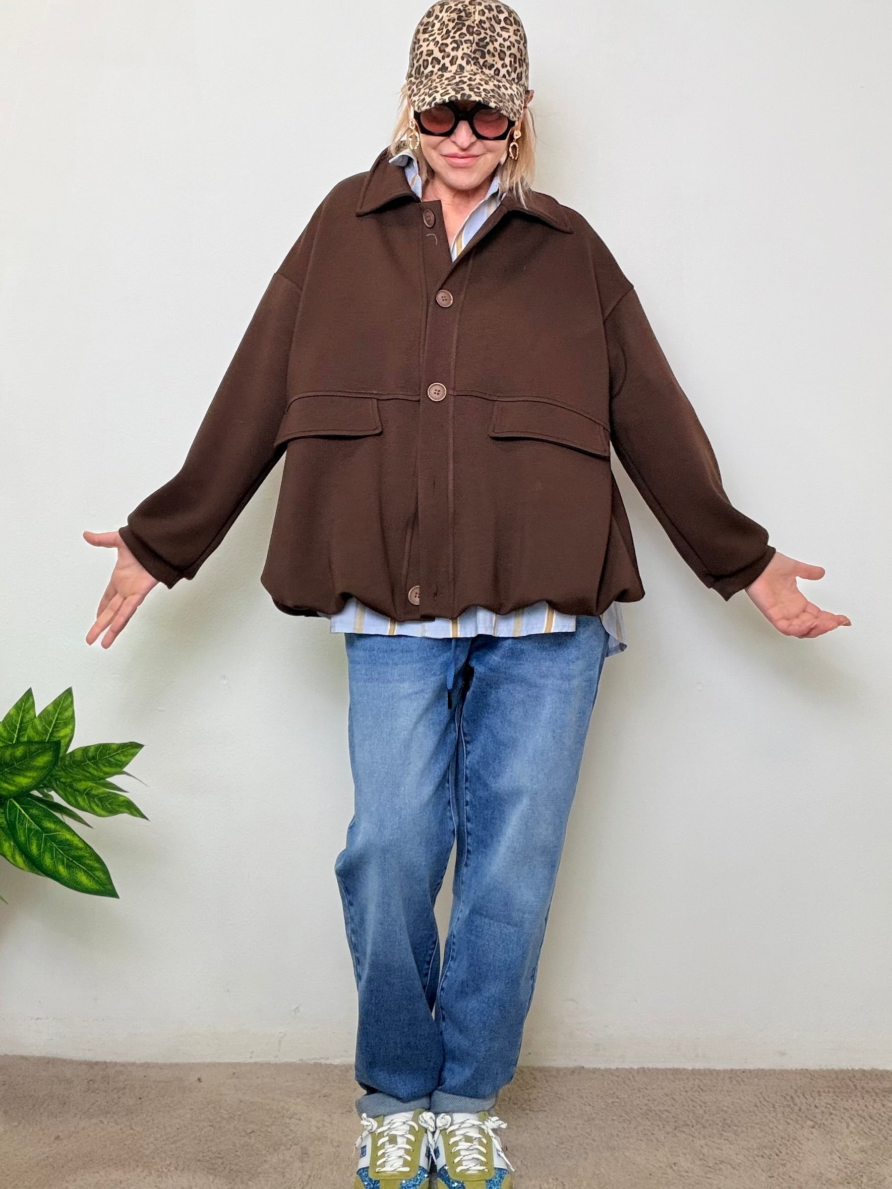 Giacca Over in Modal Soft Touch