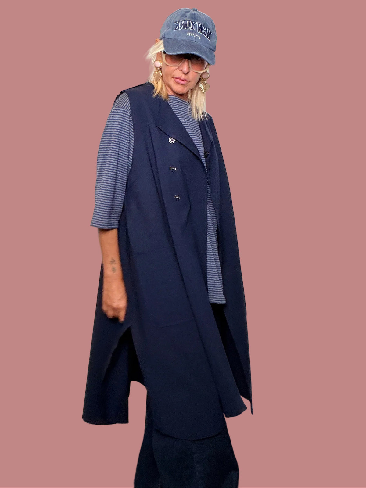 Gilet Sartoriale Blu Susy Star