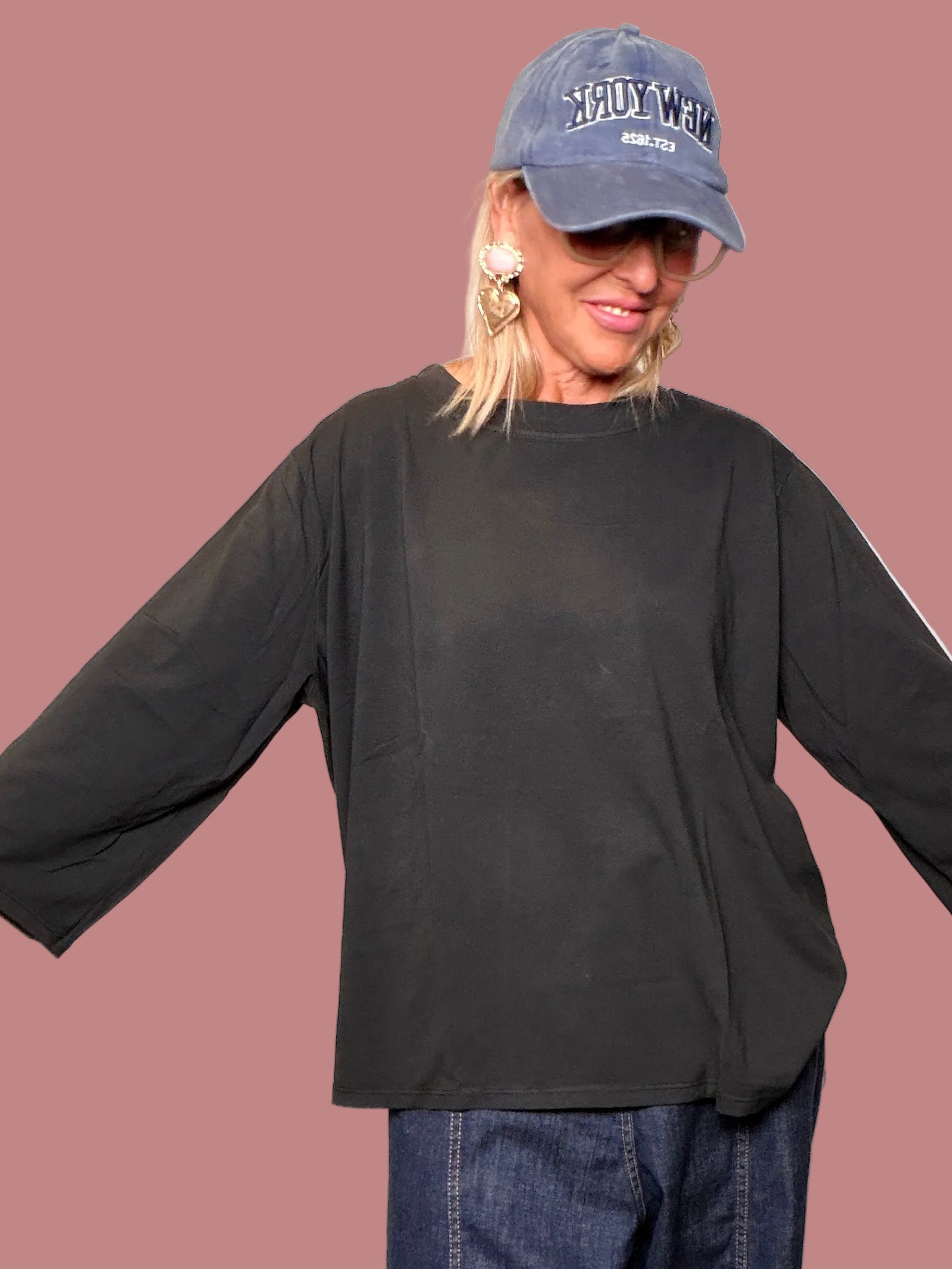 T-shirt donna girocollo a manica ampia (Copia)