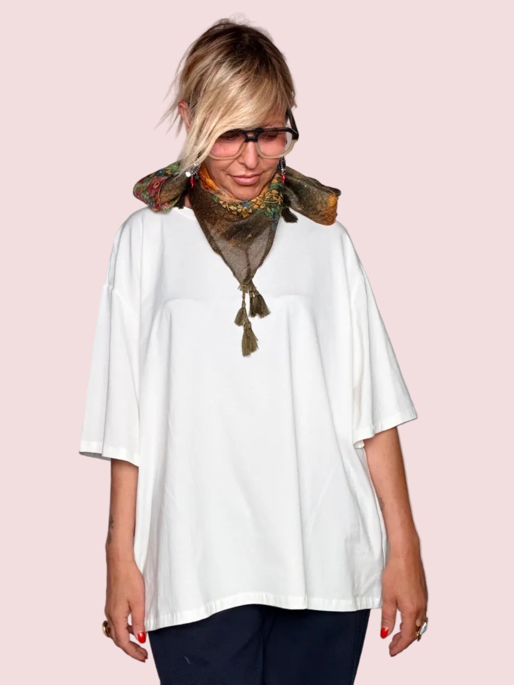 Set T-Shirt Oversize e Foulard Paisley