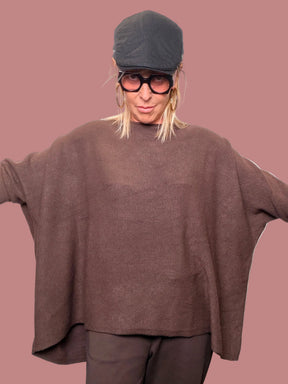 Maglia oversize a barchetta