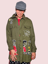 Camicia Militare Oversize Peanuts Art – Snoopy Stay Coo