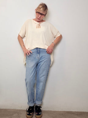 Jeans con Borchie e Zirconi