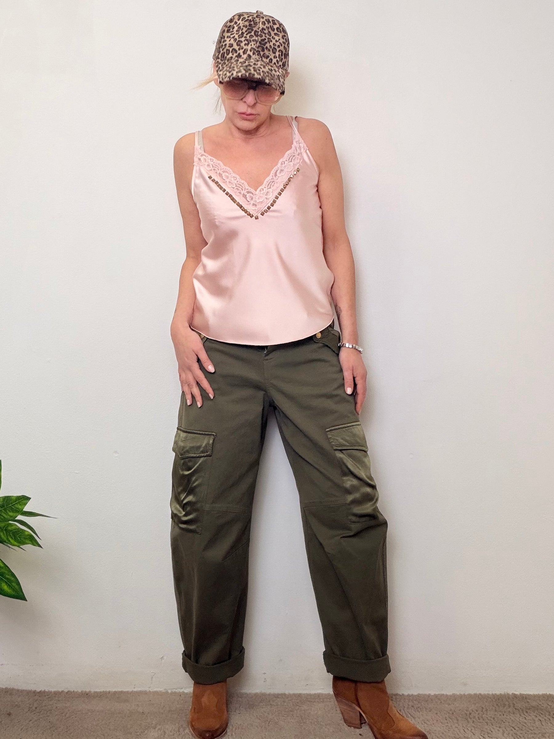 Pantalone cargo morbido