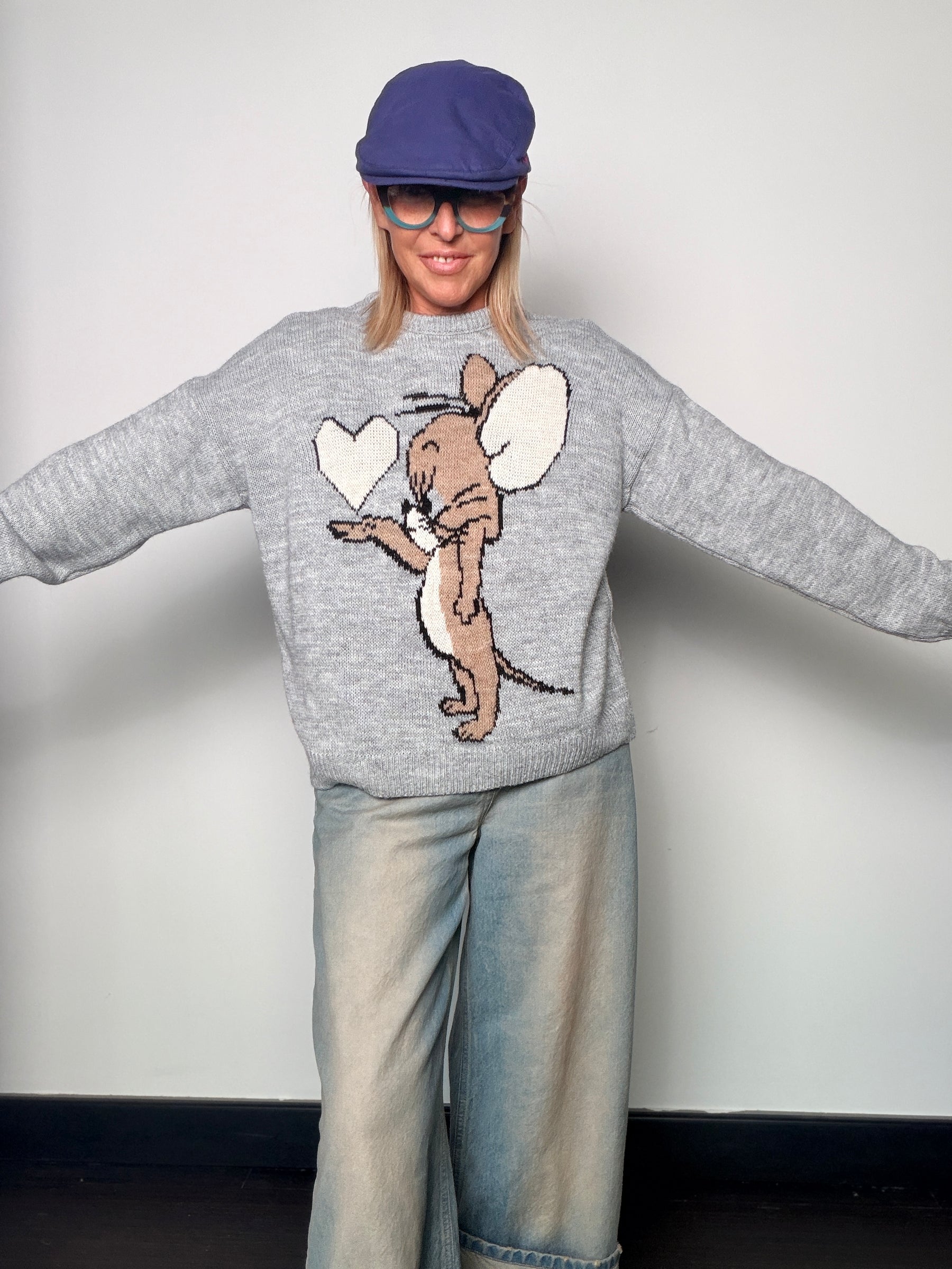 Maglia cartoon con cuore