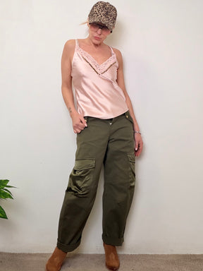 Pantalone cargo morbido