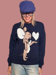 Maglia cartoon con cuore