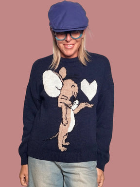 Maglia cartoon con cuore