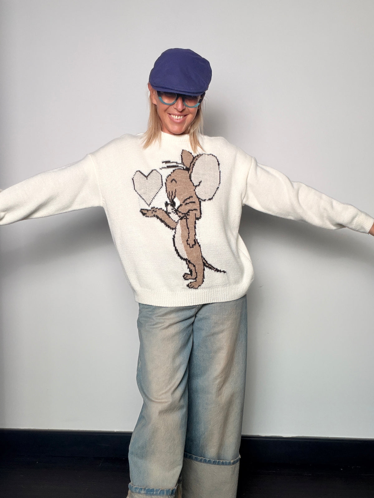 Maglia cartoon con cuore